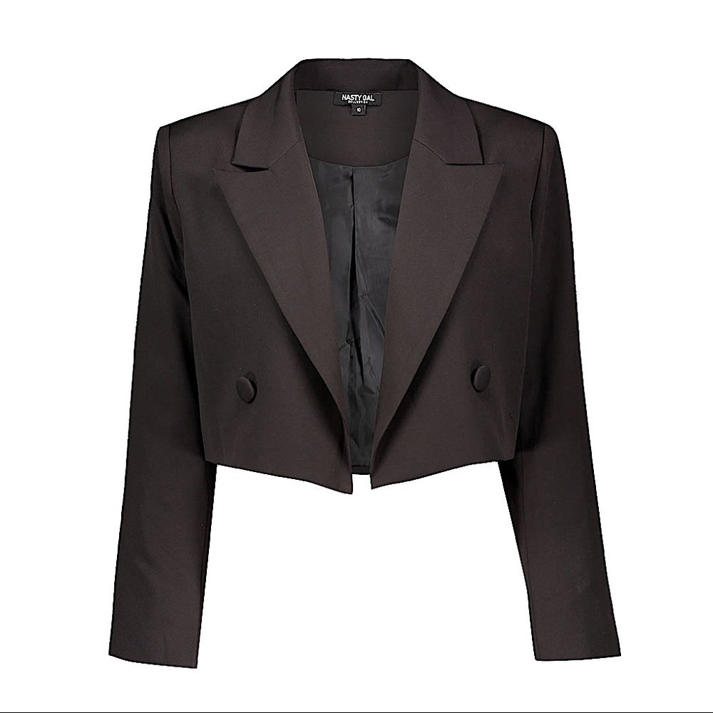 ✨NASTY GAL | Cara Delevingne World Cropped Blazer 💛✨